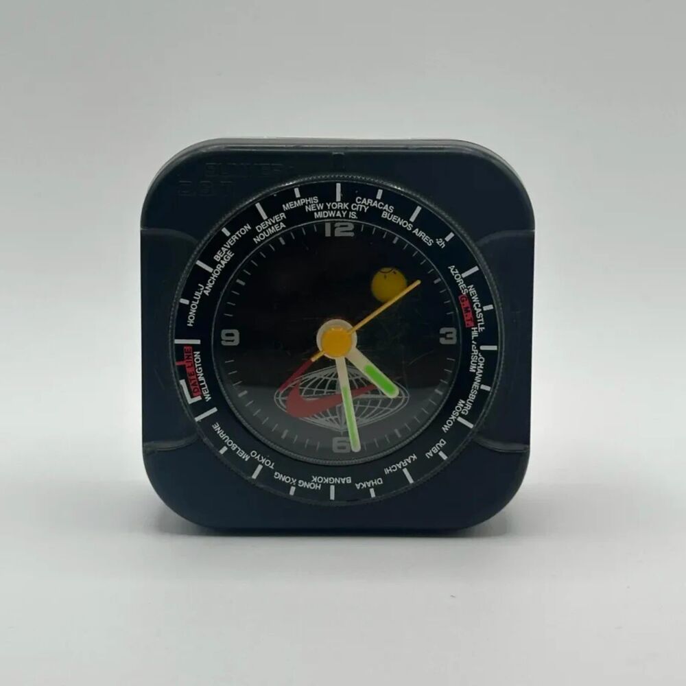 Vintage 90s Nike Promotional Alarm World Clock